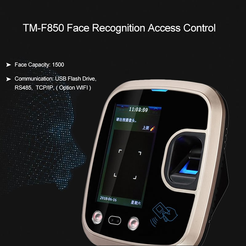 F850 Biometric Facial Recognition For Access Control